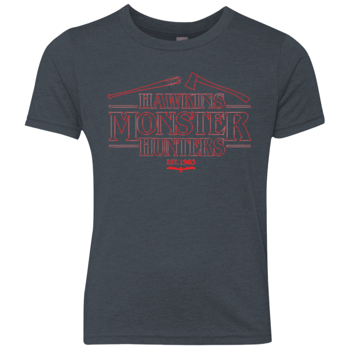 T-Shirts Vintage Navy / YXS Hawkins Monster Hunters Youth Triblend T-Shirt