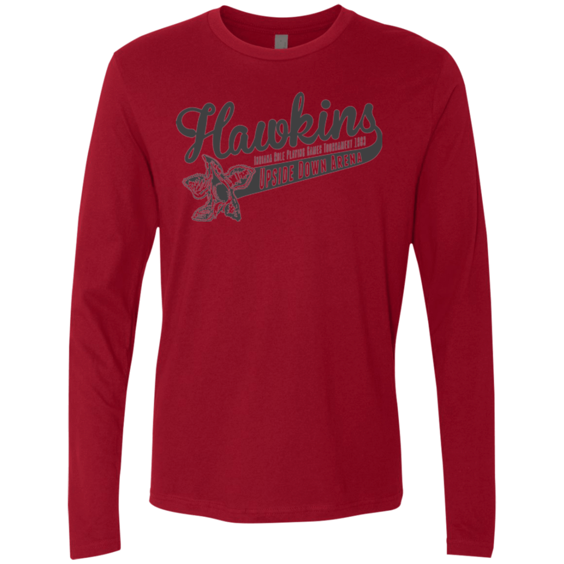 T-Shirts Cardinal / Small Hawkins Role Playing Tournament Men's Premium Long Sleeve