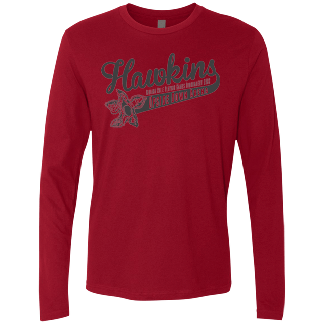 T-Shirts Cardinal / Small Hawkins Role Playing Tournament Men's Premium Long Sleeve
