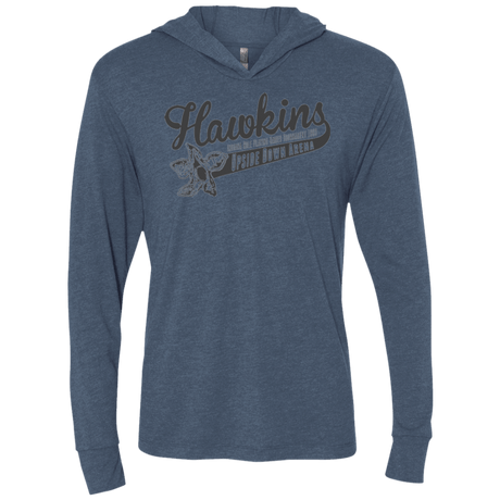 T-Shirts Indigo / X-Small Hawkins Role Playing Tournament Triblend Long Sleeve Hoodie Tee