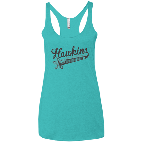 T-Shirts Tahiti Blue / X-Small Hawkins Role Playing Tournament Women's Triblend Racerback Tank