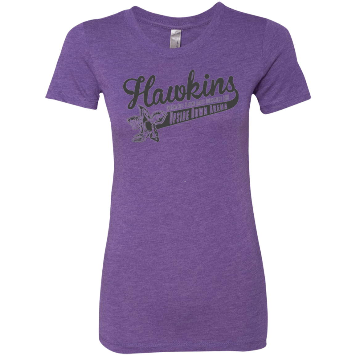 T-Shirts Purple Rush / Small Hawkins Role Playing Tournament Women's Triblend T-Shirt