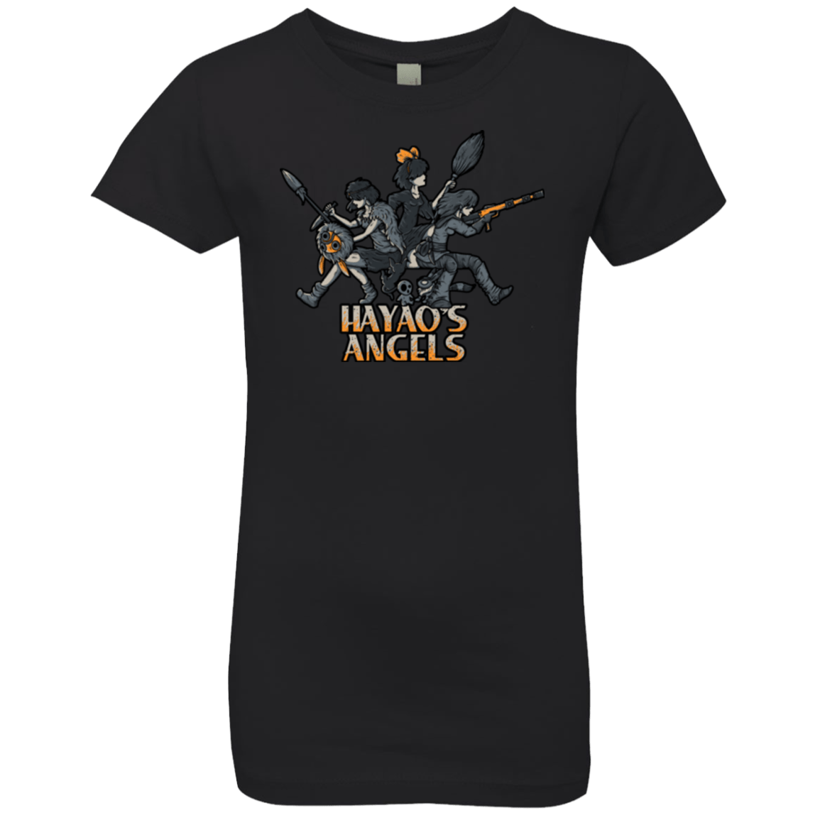 T-Shirts Black / YXS HAYAOS-ANGELS Girls Premium T-Shirt
