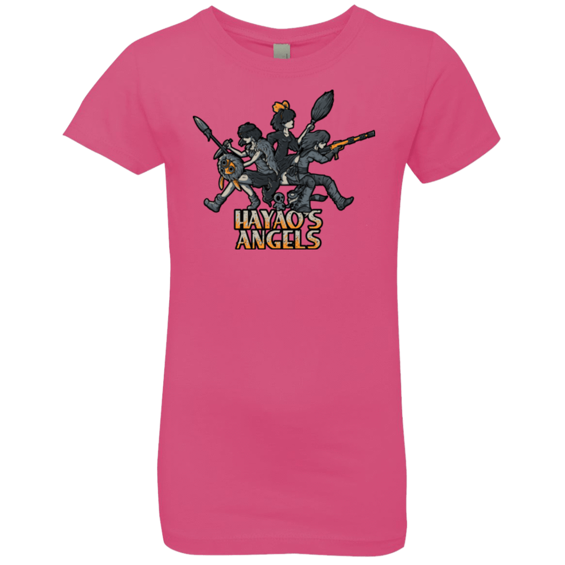 T-Shirts Hot Pink / YXS HAYAOS-ANGELS Girls Premium T-Shirt