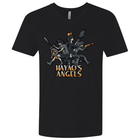 T-Shirts Black / X-Small HAYAOS-ANGELS Men's Premium V-Neck