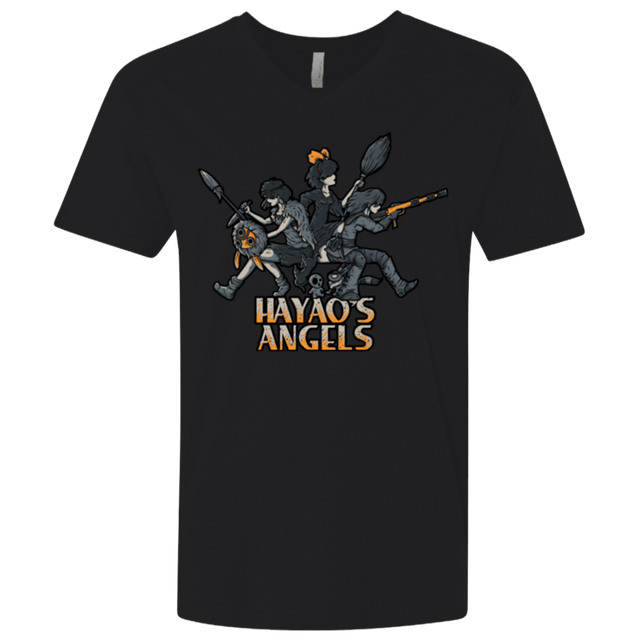 T-Shirts Black / X-Small HAYAOS-ANGELS Men's Premium V-Neck