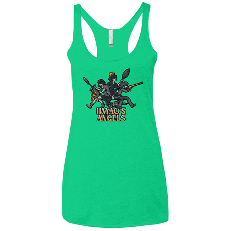 T-Shirts Envy / X-Small HAYAOS-ANGELS Women's Triblend Racerback Tank