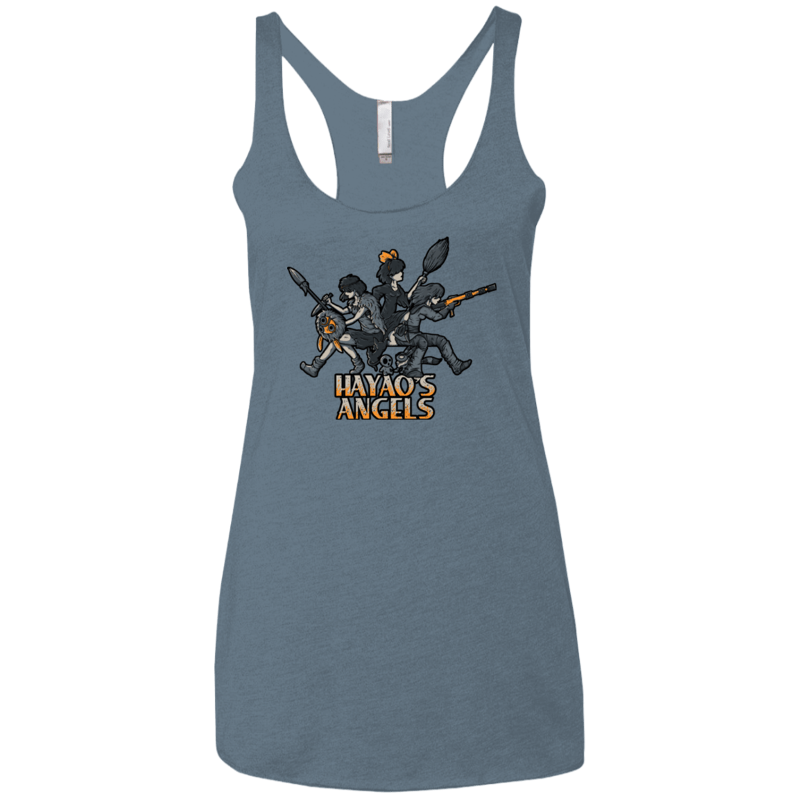 T-Shirts Indigo / X-Small HAYAOS-ANGELS Women's Triblend Racerback Tank