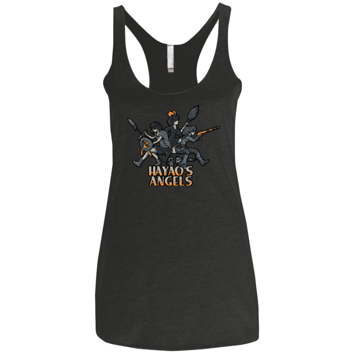 T-Shirts Vintage Black / X-Small HAYAOS-ANGELS Women's Triblend Racerback Tank