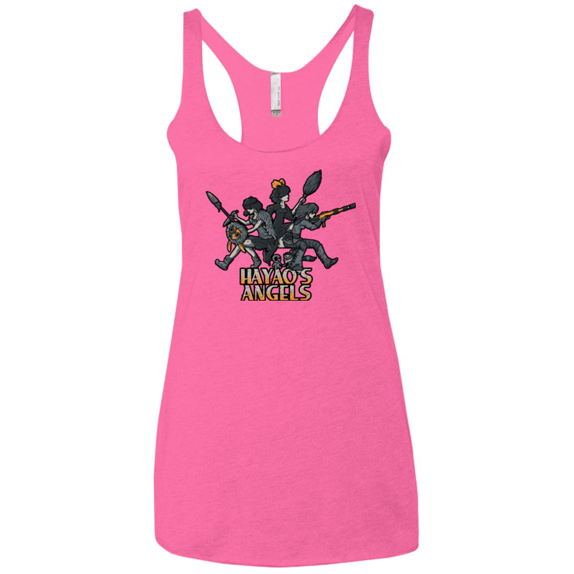 T-Shirts Vintage Pink / X-Small HAYAOS-ANGELS Women's Triblend Racerback Tank