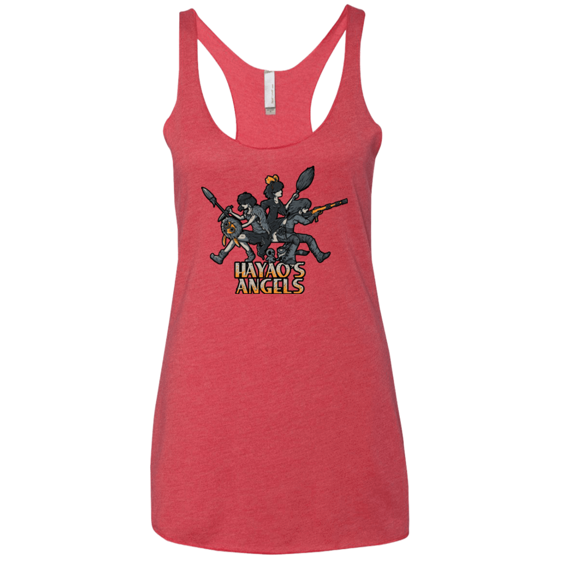 T-Shirts Vintage Red / X-Small HAYAOS-ANGELS Women's Triblend Racerback Tank