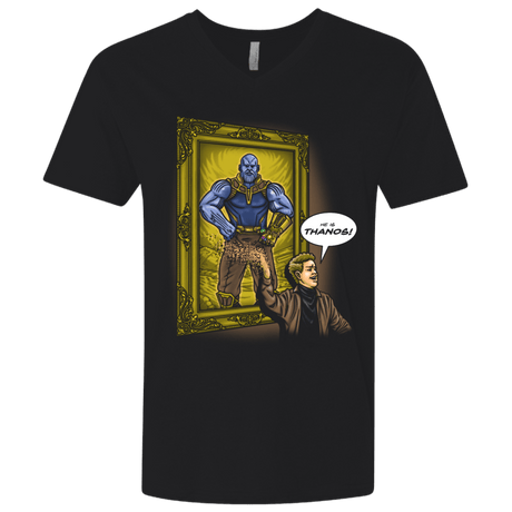 T-Shirts Black / X-Small He is Thanos Men's Premium V-Neck