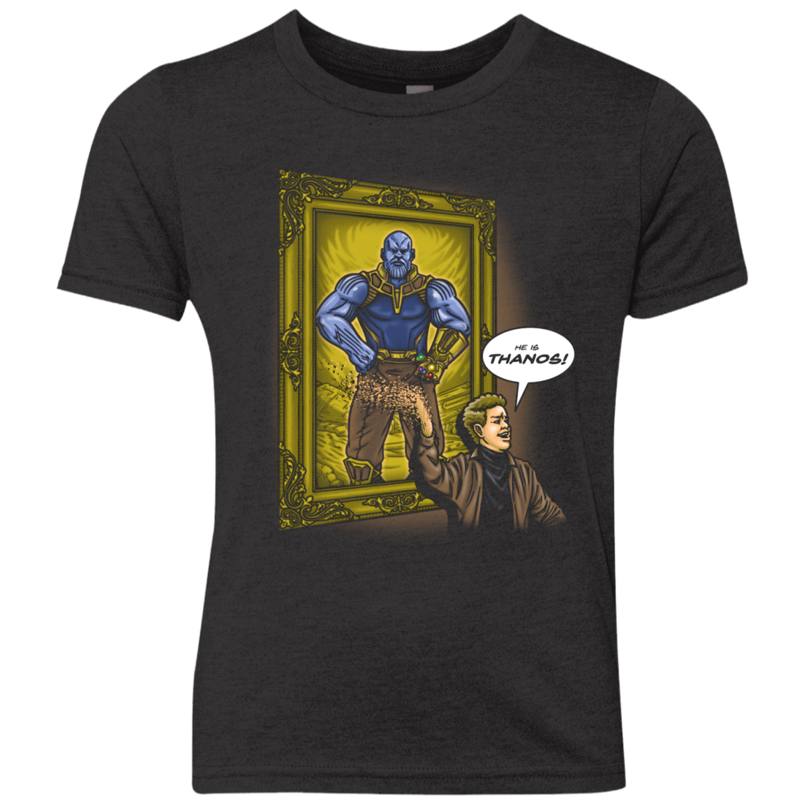 T-Shirts Vintage Black / YXS He is Thanos Youth Triblend T-Shirt