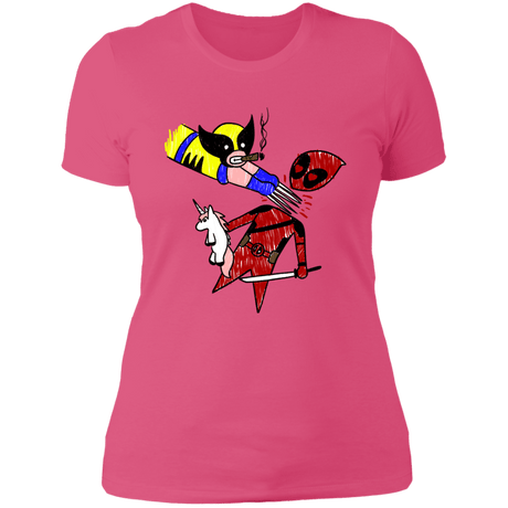 T-Shirts Hot Pink / S He Loves Me Women's Premium T-Shirt