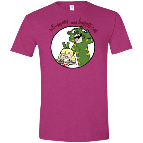 T-Shirts Antique Heliconia / S He Man and Battlecat Men's Semi-Fitted Softstyle