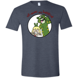 T-Shirts Heather Navy / S He Man and Battlecat Men's Semi-Fitted Softstyle