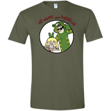 T-Shirts Military Green / S He Man and Battlecat Men's Semi-Fitted Softstyle