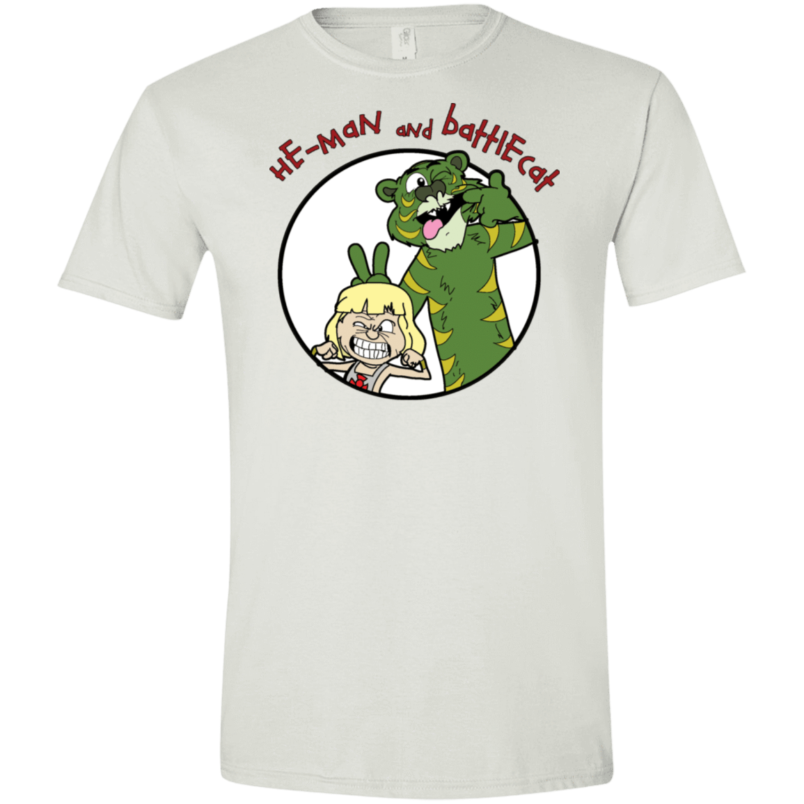 T-Shirts White / X-Small He Man and Battlecat Men's Semi-Fitted Softstyle