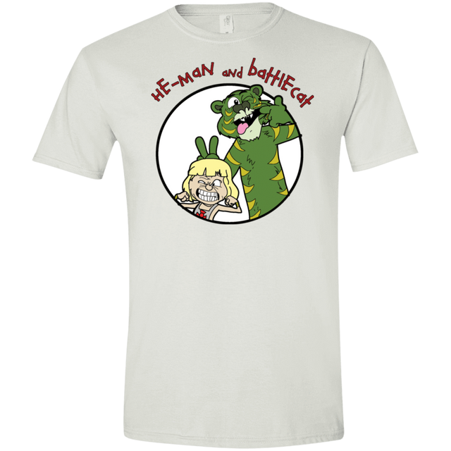 T-Shirts White / X-Small He Man and Battlecat Men's Semi-Fitted Softstyle
