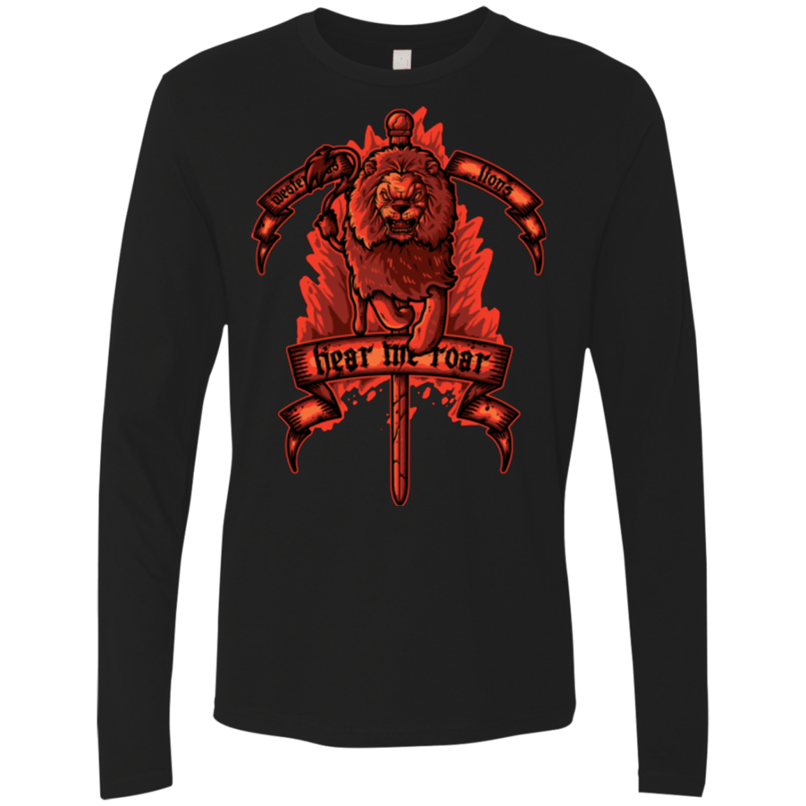 T-Shirts Black / Small HEAR ME ROAR Men's Premium Long Sleeve