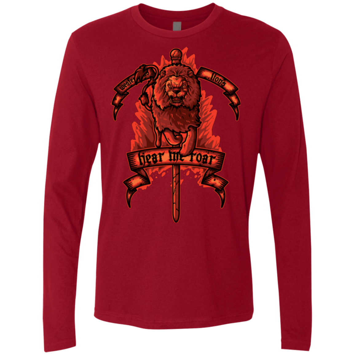T-Shirts Cardinal / Small HEAR ME ROAR Men's Premium Long Sleeve