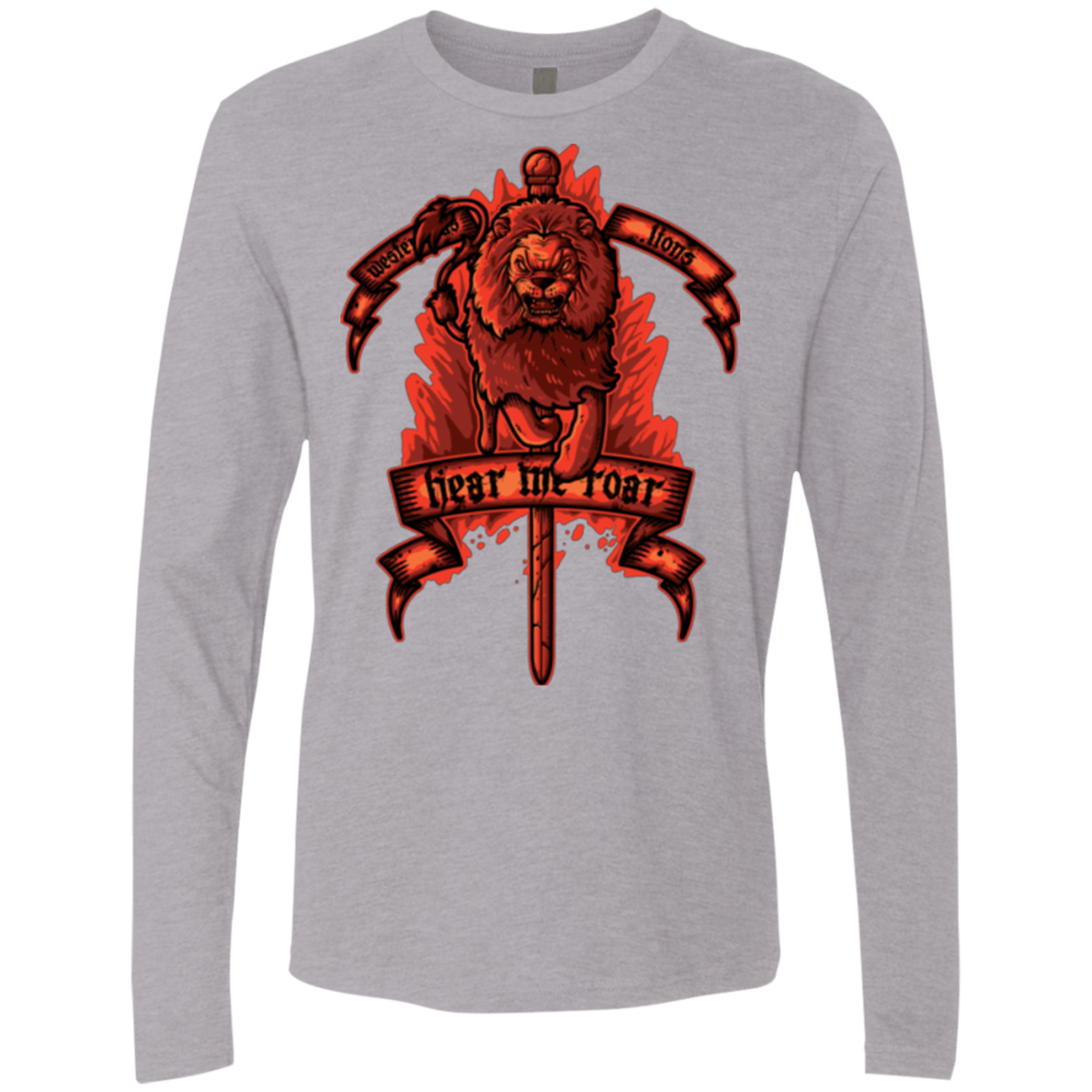 T-Shirts Heather Grey / Small HEAR ME ROAR Men's Premium Long Sleeve