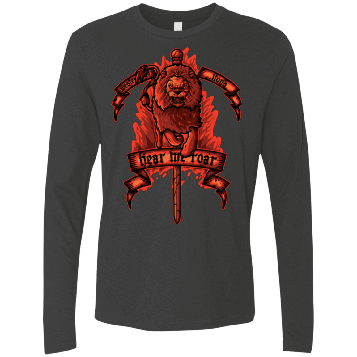 T-Shirts Heavy Metal / Small HEAR ME ROAR Men's Premium Long Sleeve