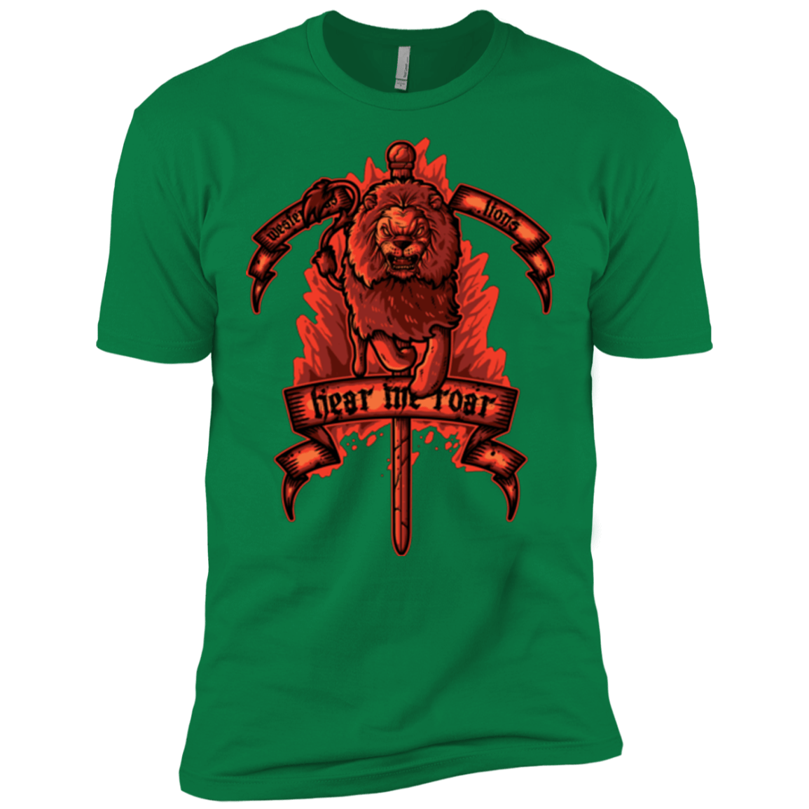T-Shirts Kelly Green / X-Small HEAR ME ROAR Men's Premium T-Shirt