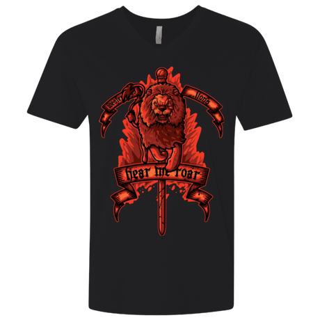 T-Shirts Black / X-Small HEAR ME ROAR Men's Premium V-Neck