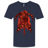 T-Shirts Midnight Navy / X-Small HEAR ME ROAR Men's Premium V-Neck