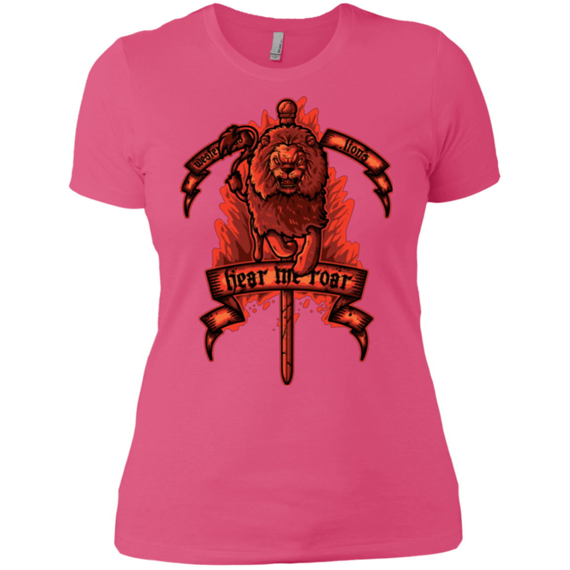 T-Shirts Hot Pink / X-Small HEAR ME ROAR Women's Premium T-Shirt