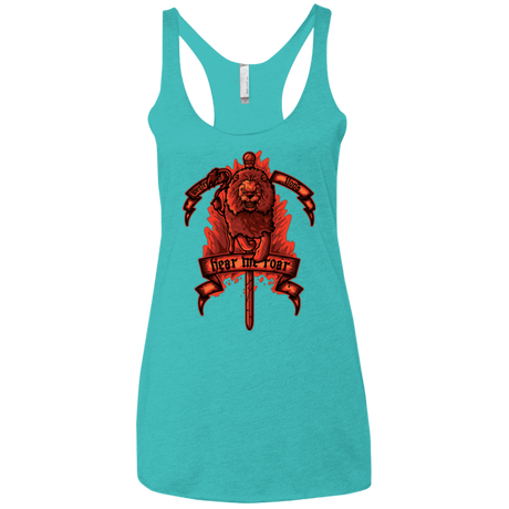 T-Shirts Tahiti Blue / X-Small HEAR ME ROAR Women's Triblend Racerback Tank