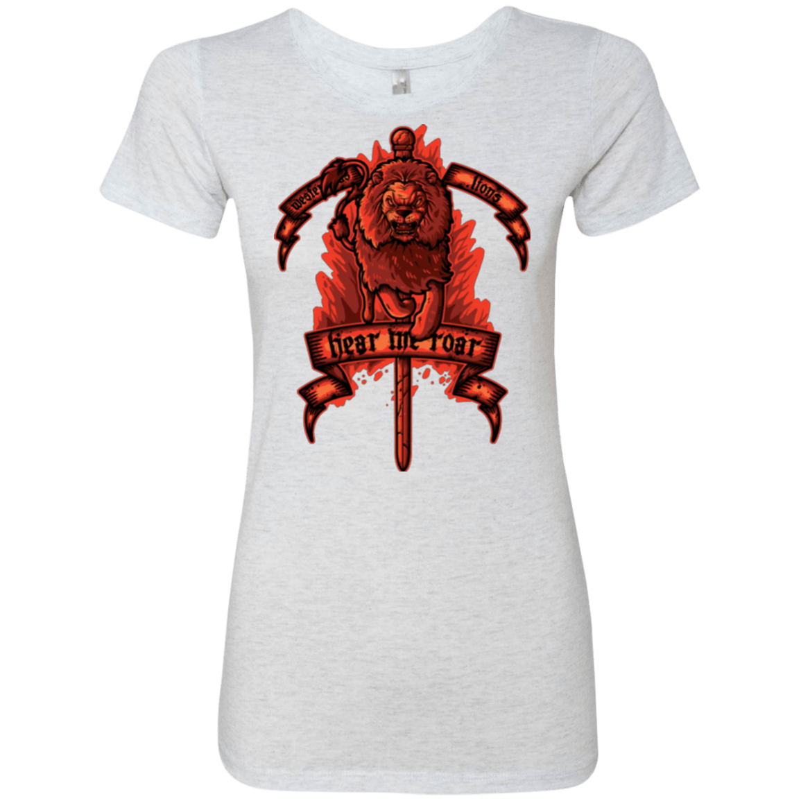 T-Shirts Heather White / Small HEAR ME ROAR Women's Triblend T-Shirt