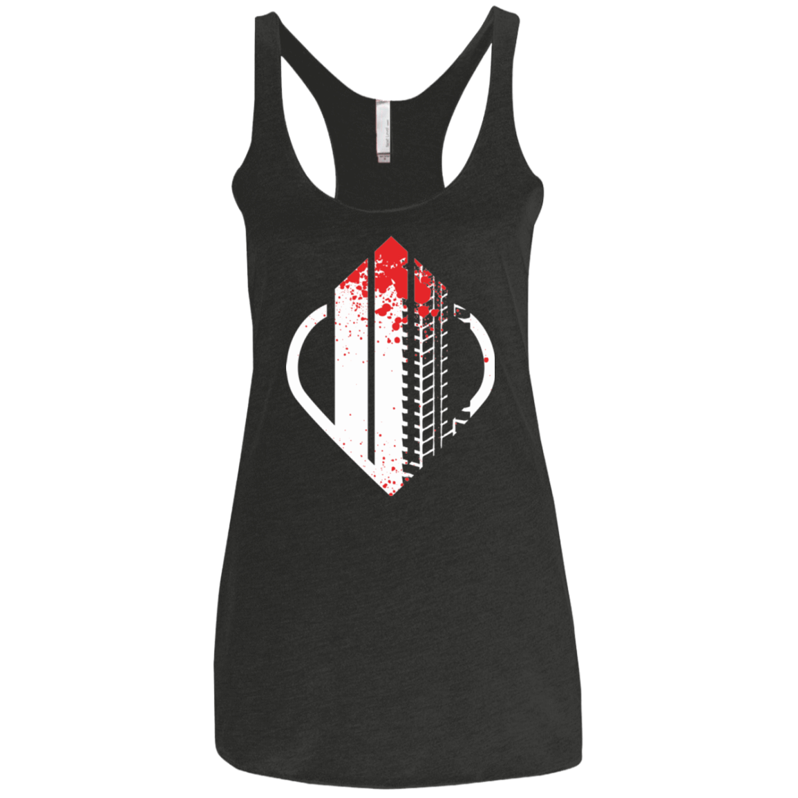 T-Shirts Vintage Black / X-Small Heart Enterprises - Please Hold Women's Triblend Racerback Tank