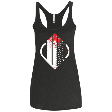 T-Shirts Vintage Black / X-Small Heart Enterprises - Please Hold Women's Triblend Racerback Tank