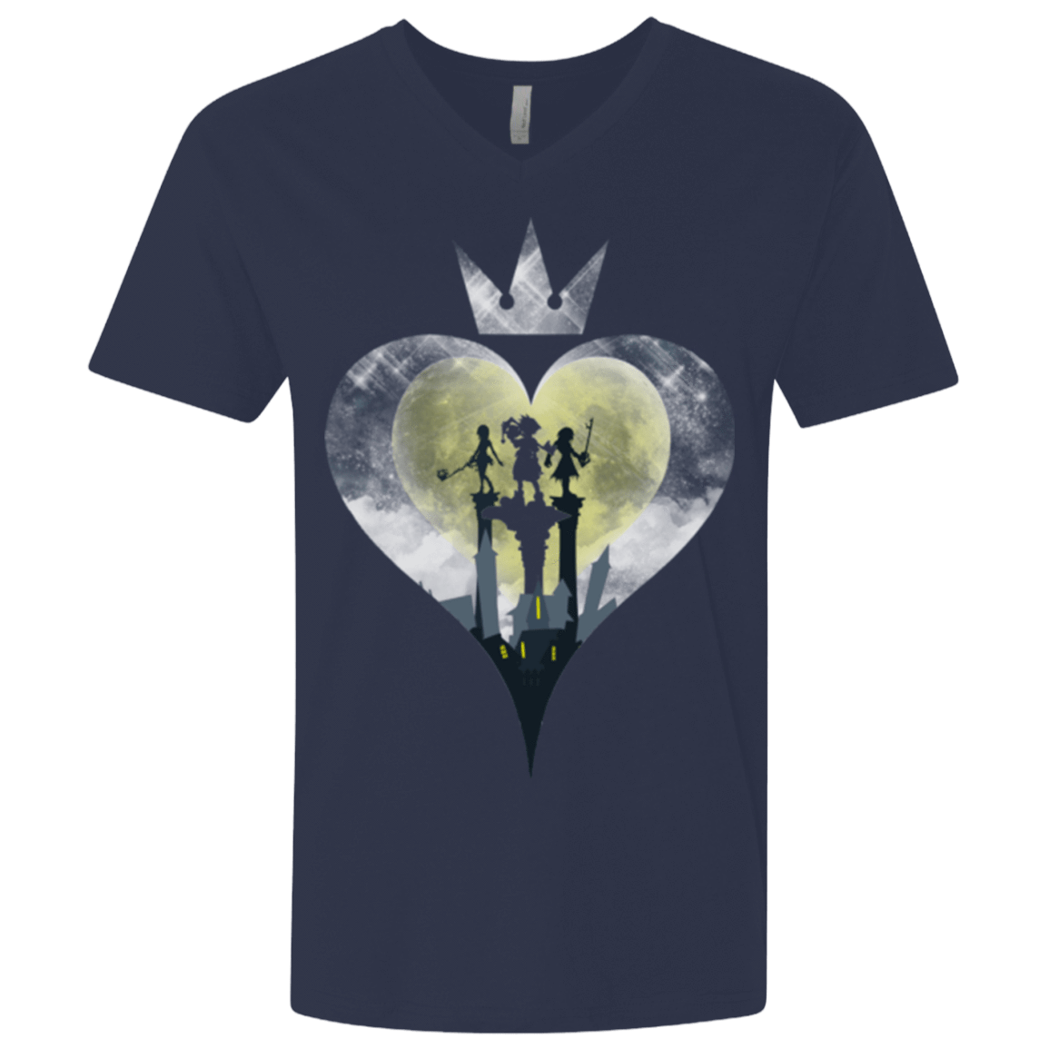 T-Shirts Midnight Navy / X-Small Heart Kingdom Men's Premium V-Neck