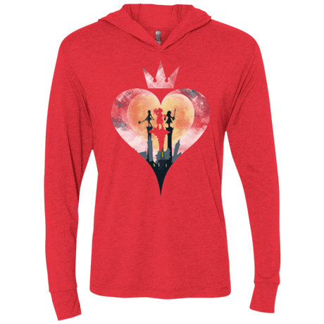 T-Shirts Vintage Red / X-Small Heart Kingdom Triblend Long Sleeve Hoodie Tee