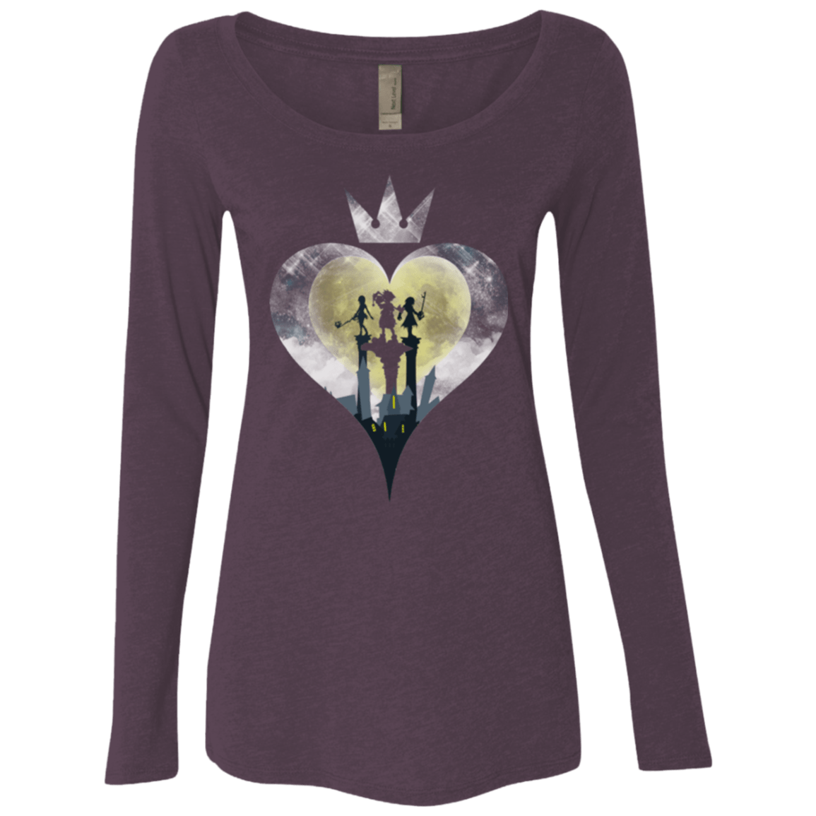 T-Shirts Vintage Purple / Small Heart Kingdom Women's Triblend Long Sleeve Shirt