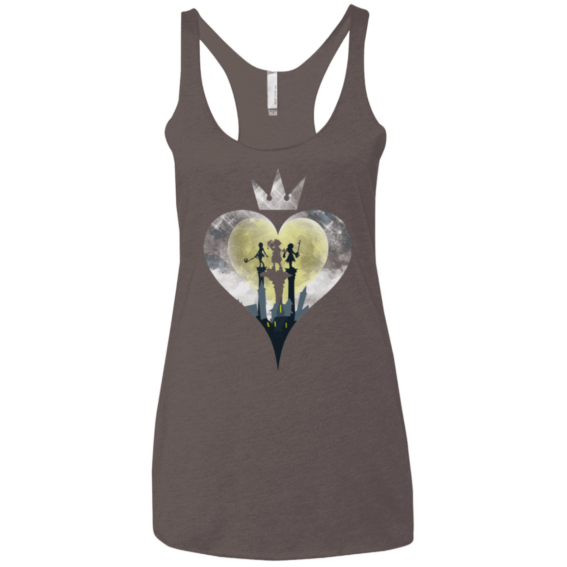 T-Shirts Macchiato / X-Small Heart Kingdom Women's Triblend Racerback Tank
