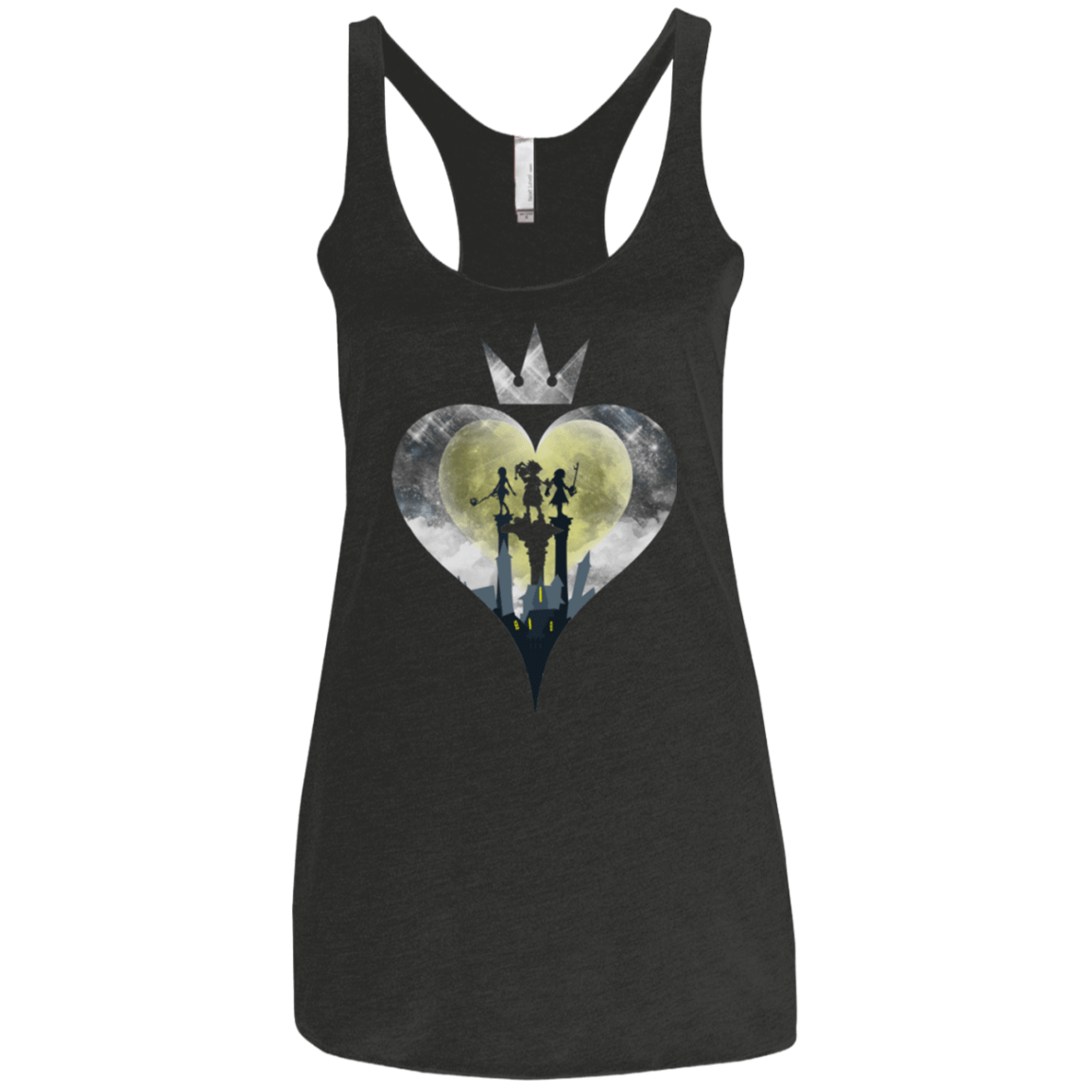 T-Shirts Vintage Black / X-Small Heart Kingdom Women's Triblend Racerback Tank