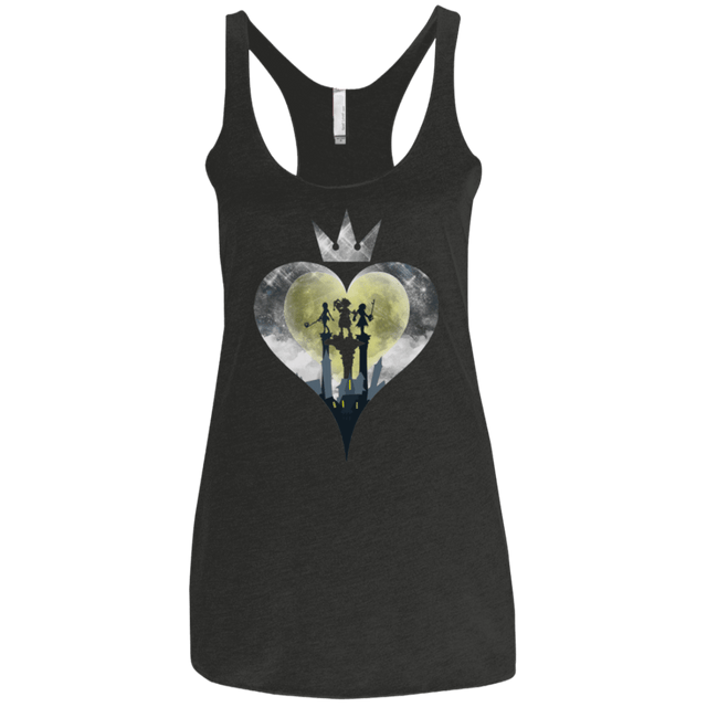 T-Shirts Vintage Black / X-Small Heart Kingdom Women's Triblend Racerback Tank