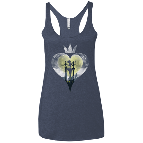 T-Shirts Vintage Navy / X-Small Heart Kingdom Women's Triblend Racerback Tank