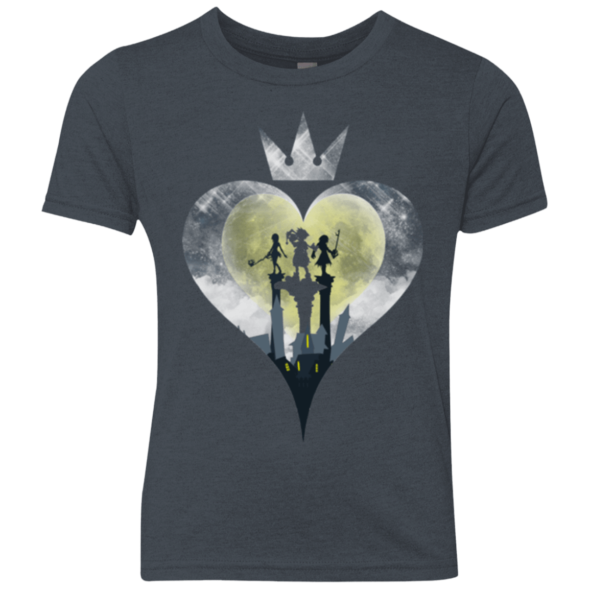 T-Shirts Vintage Navy / YXS Heart Kingdom Youth Triblend T-Shirt