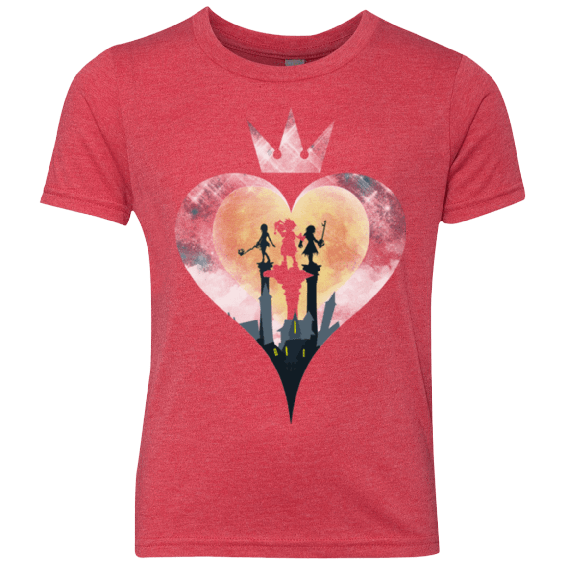 T-Shirts Vintage Red / YXS Heart Kingdom Youth Triblend T-Shirt