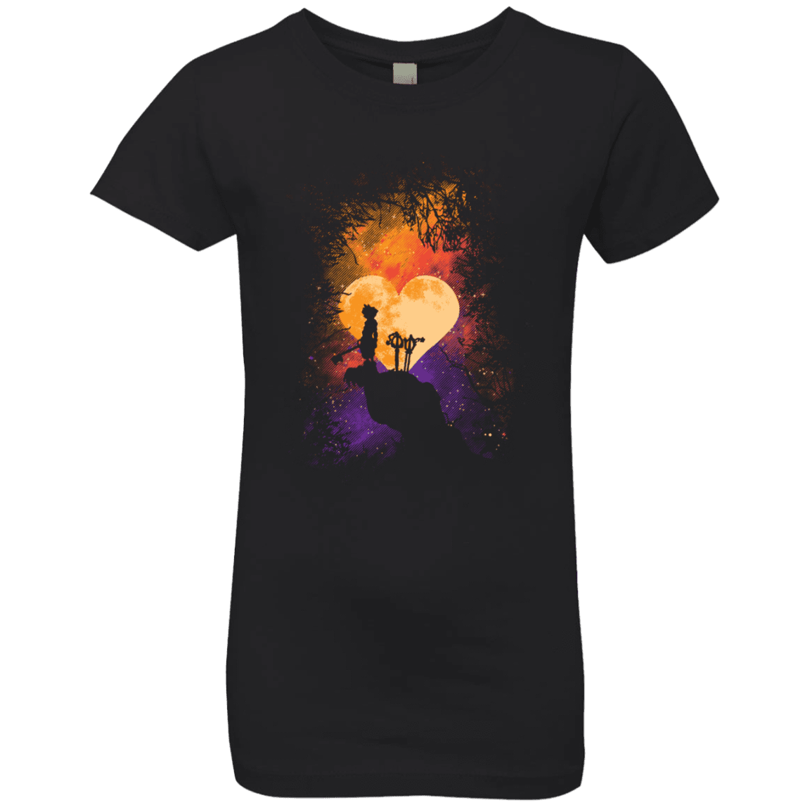 T-Shirts Black / YXS Heart Of Gold Girls Premium T-Shirt