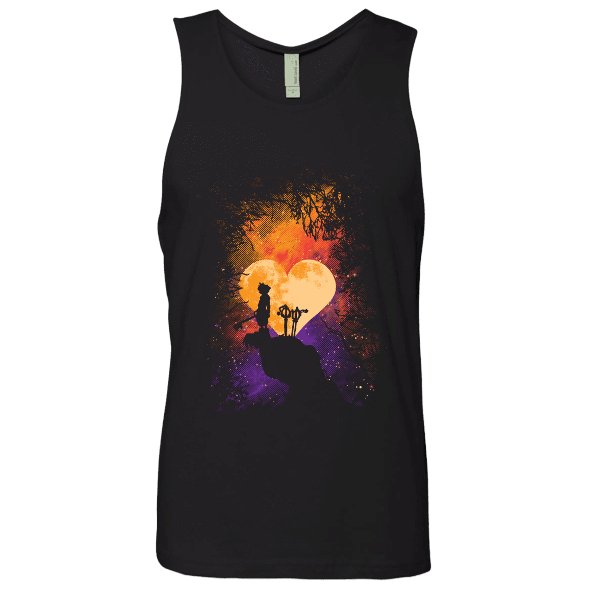 T-Shirts Black / S Heart Of Gold Men's Premium Tank Top