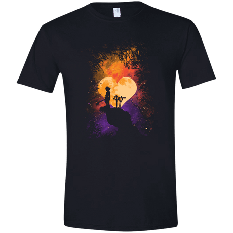 T-Shirts Black / X-Small Heart Of Gold Men's Semi-Fitted Softstyle