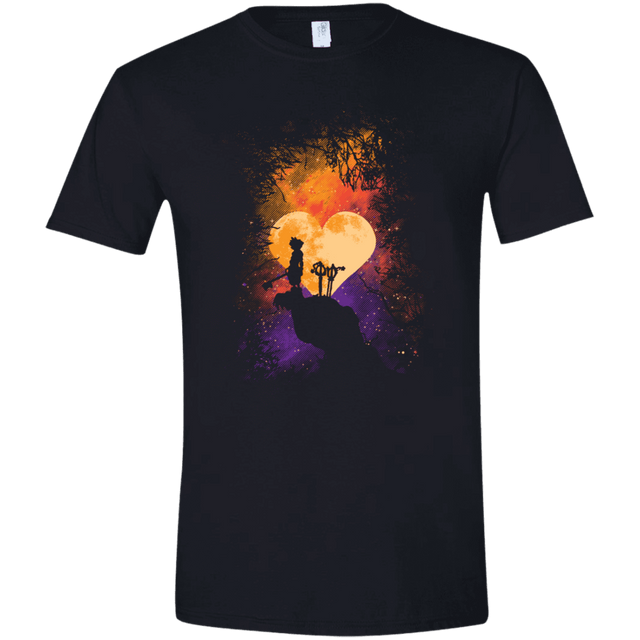 T-Shirts Black / X-Small Heart Of Gold Men's Semi-Fitted Softstyle