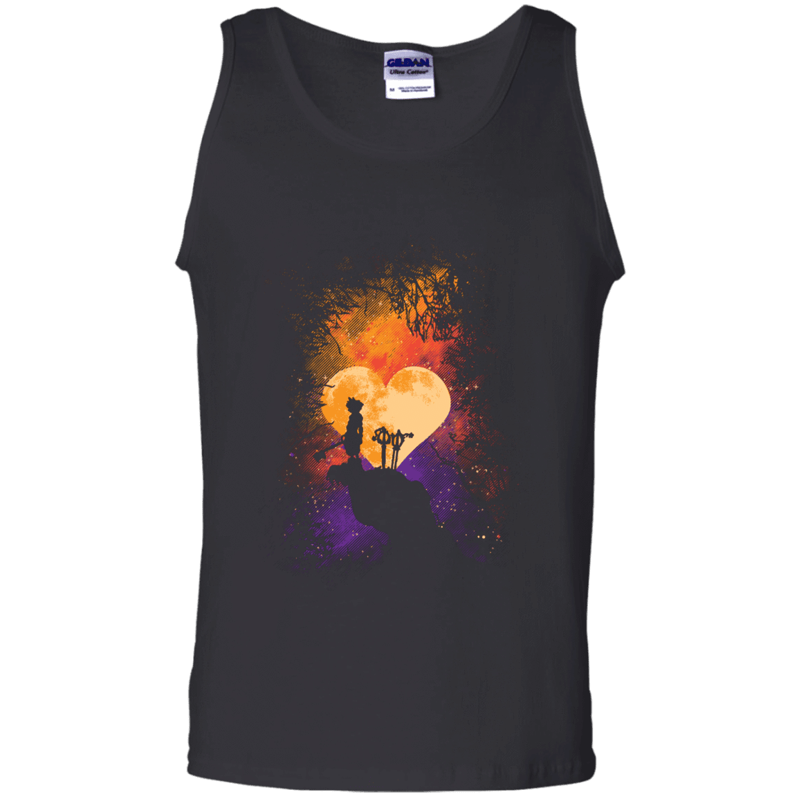 T-Shirts Black / S Heart Of Gold Men's Tank Top