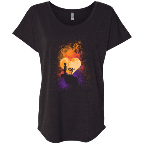 T-Shirts Vintage Black / X-Small Heart Of Gold Triblend Dolman Sleeve